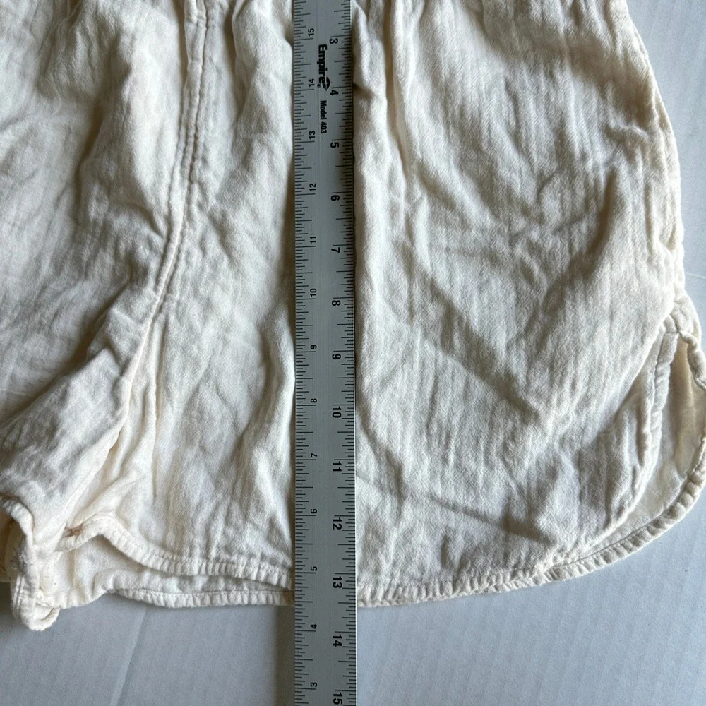 Universal Thread Short Beige Cotton Elastic Waist Casual Travel Beach Small - Picture 8 of 8